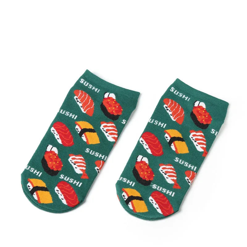 New Women Cotton Socks Cartoon Lucky Cat Cute Kittens Short Socks Japanese Fashion Creative Funny Socks Slippers