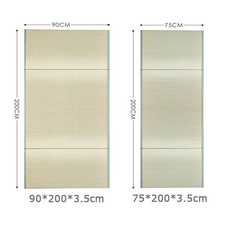 Japan Style Foldable Sleeping Mattress Tatami Straw Mat Home Decor Yoga Mat Traditional Straw Mattress